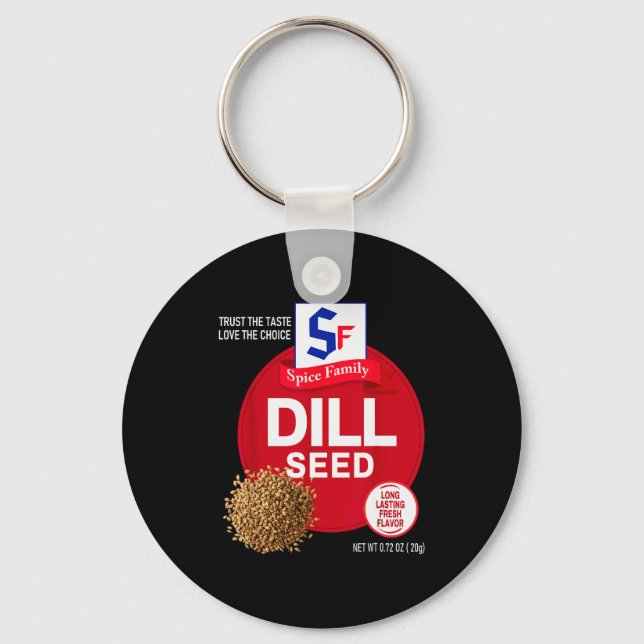 Dill Seed Halloween Sce Costume Group Matching  Nyckelring (Framsida)