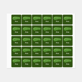 Dilla med dess design - liten torgklädetikett klistermärke