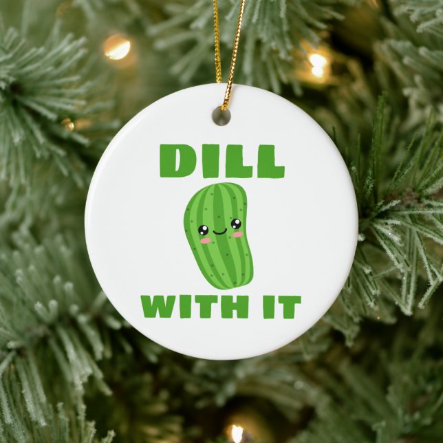 Dilla med det julgransprydnad keramik (Träd)