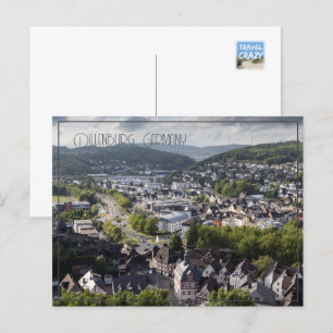 Dillenburg Evening Cityscape Tyskland Helg Vykort