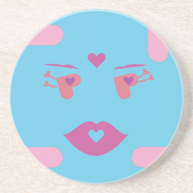 Dilli blåttet Sponap Coaster.ai Underlägg Sandsten (Framsidan)