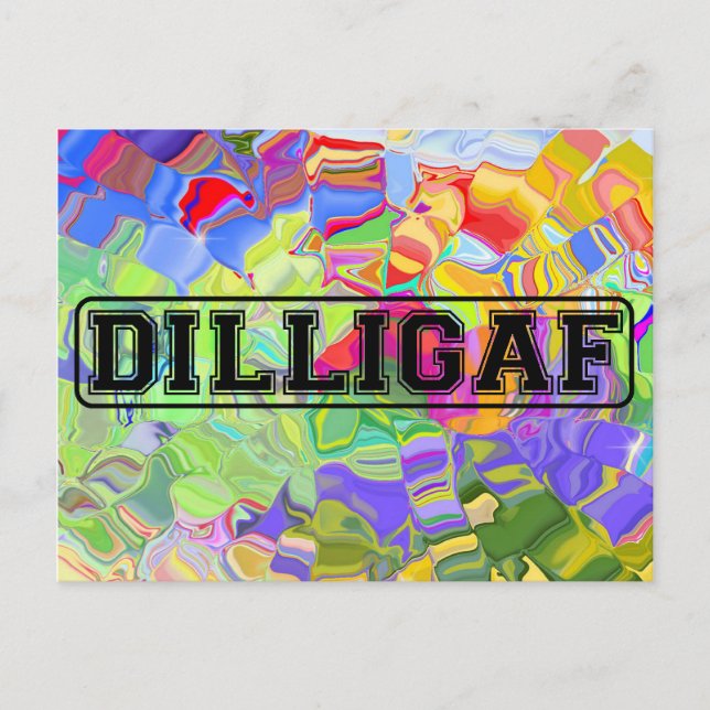 DILLIGAF - Lustigt rude "Ser jag ut som I Ge A" Vykort (Framsida)