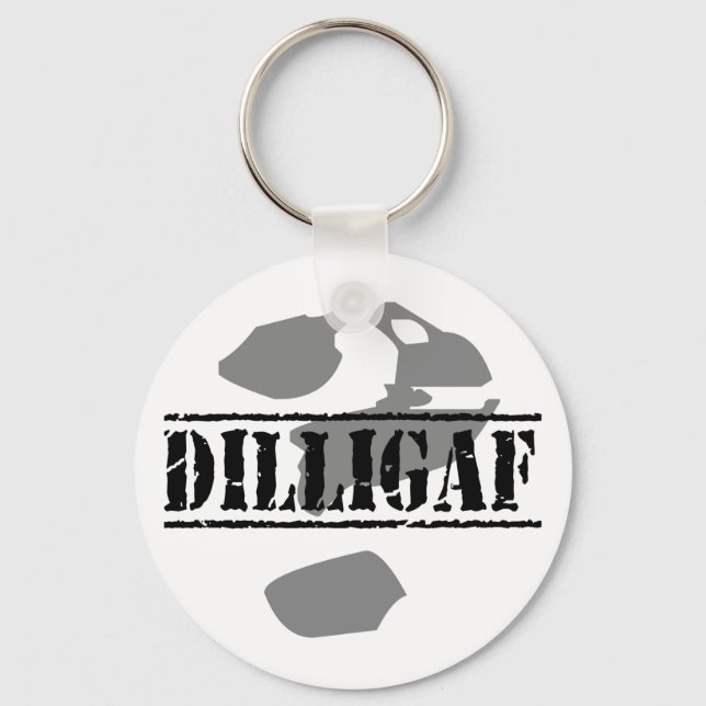 DILLIGAF? Ser det ut som jag ge a.... Nyckelring (Framsida)