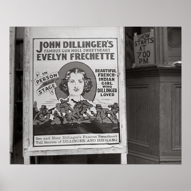 Dillingers Gun Moll Sweetheart, 1938. Vintage Poster (Framsidan)
