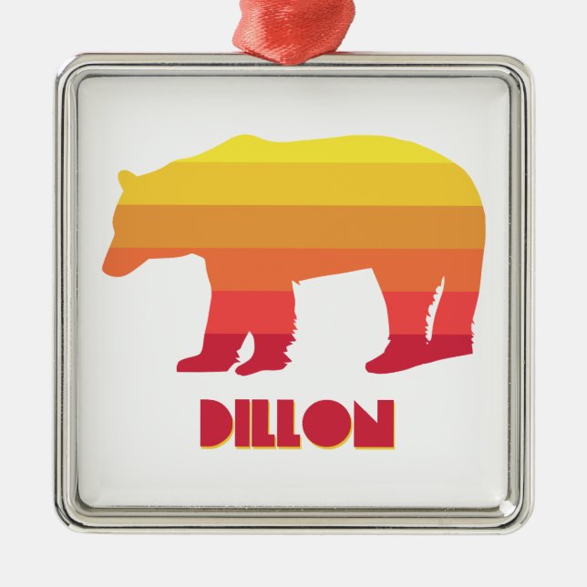 Dillon Colorado Rainbow Bear Julgransprydnad Metall (Framsidan)