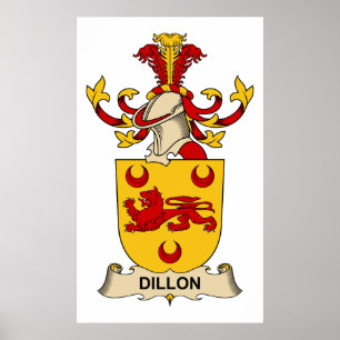 Dillon familjvapensköldar poster