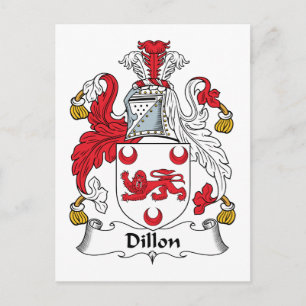 Dillon Family Crest Vykort
