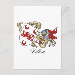 Dillon Family Crest Vykort
