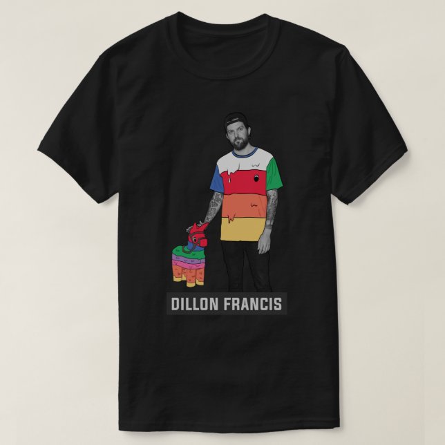 Dillon Francis Sticker.png T Shirt (Design framsida)