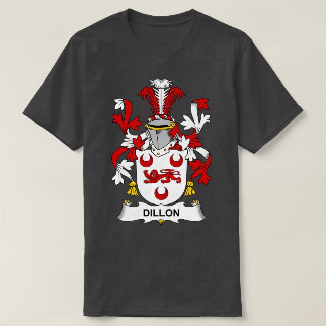 Dillon Jackar Arm Family Crest T Shirt (Design framsida)