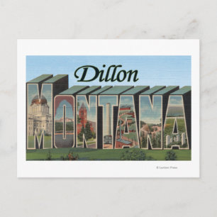 Dillon, Montana - Stora Brev Scenes Vykort