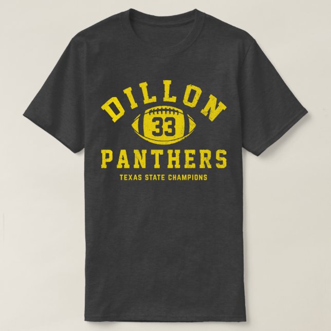 Dillon Panthers 33 Texas State Champions T Shirt (Design framsida)