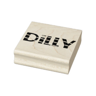 Dilly 2,5 x 2,5 gummistämpel stämpel