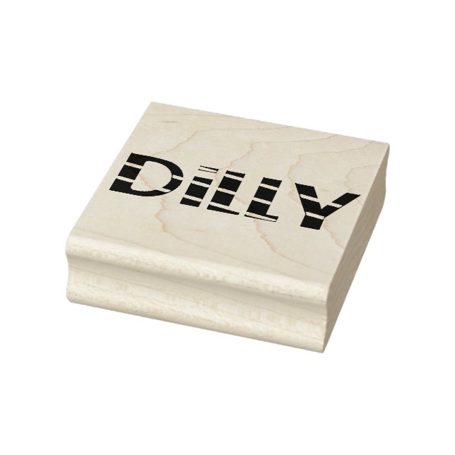 Dilly 2,5 x 2,5 gummistämpel stämpel (Stämpel)