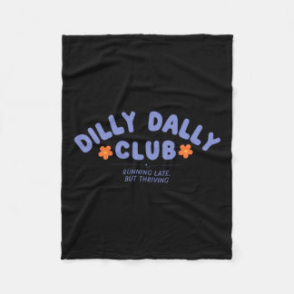 Dilly Dally Club Konstverk Fleecefilt