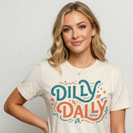 Dilly Dally Grafisk T-shirt | Retro Primitiv Tröja