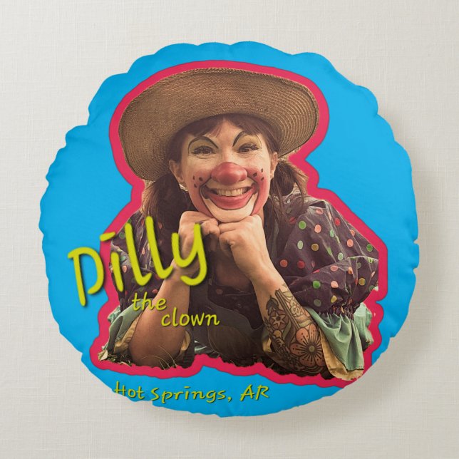 Dilly den rundade kudden rund kudde (Framsidan)