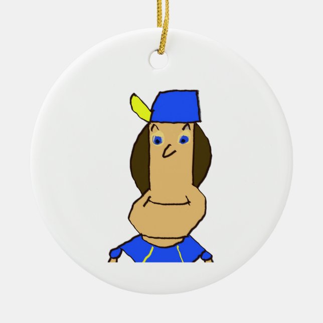 Dilly Keramisk Cirkel Ornament (Framsidan)