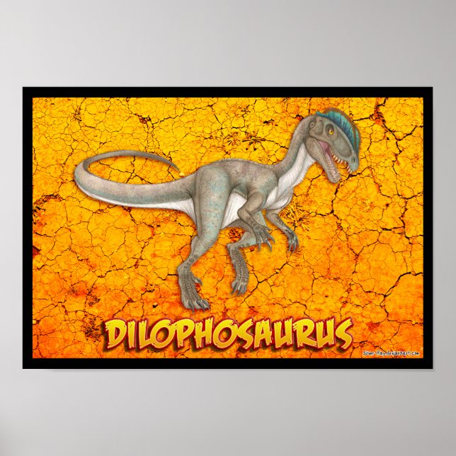 Dilofosaurus deluxe poster (Framsidan)