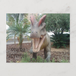 Dilofosaurus Dinosaur-inbjudan Inbjudningar