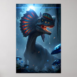 Dilofosaurus Dinosaur Poster