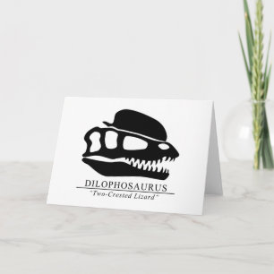 Dilofosaurus Skull Kort