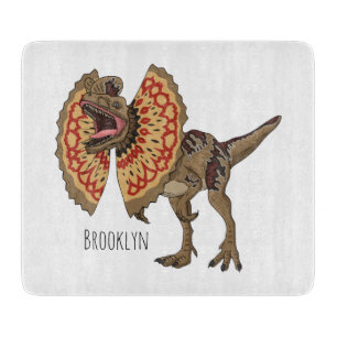 Dilofosaurus tecknad illustration
