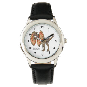 Dilofosaurus tecknad illustration armbandsur