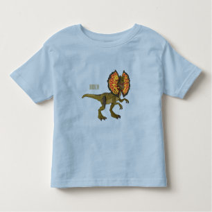 Dilofosaurus tecknad illustration t shirt