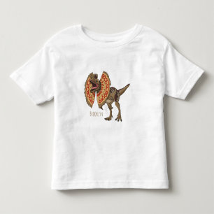 Dilofosaurus tecknad illustration t shirt