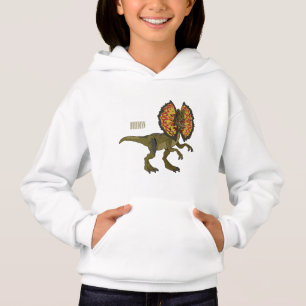 Dilofosaurus tecknad illustration t shirt