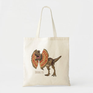 Dilofosaurus tecknad illustration tygkasse