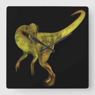 Dilophosaurus Fyrkantig Klocka