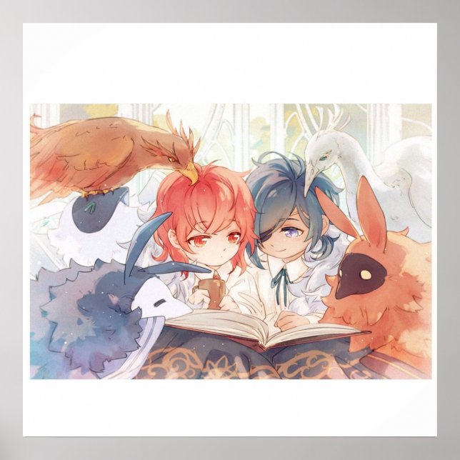 Diluc kaeya poster (Framsidan)