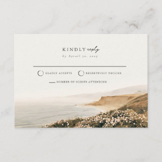 Dim Cape Cod Rosor Mail Tillbaka Bröllop RSVP Kort