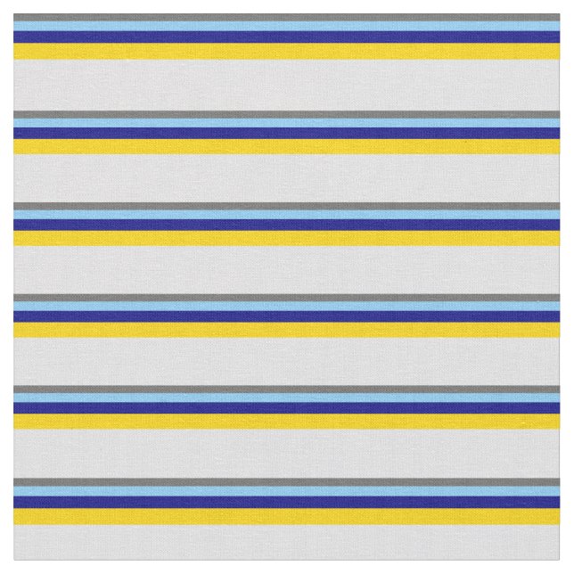 Dim Grått, Light Himlar Blue, Blue, Gult & Lavende Tyg (Närbild)