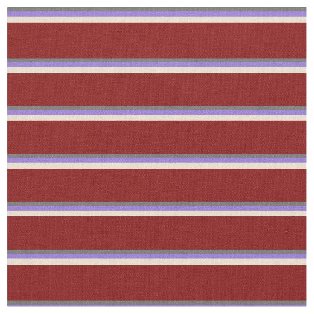 Dim Grått, Lila, Beige och Maroon Mönster Tyg (Närbild)