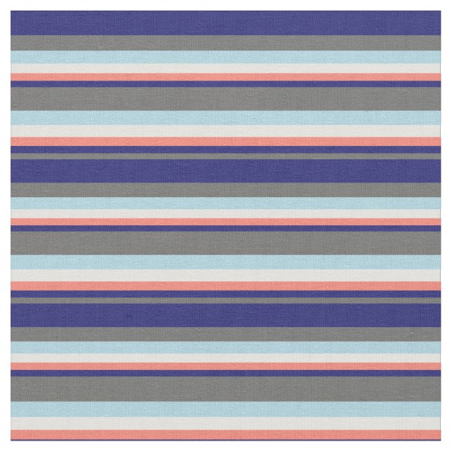 Dim Grått, Midnight Blue, Salmon, Light Cyan & Blu Tyg (Närbild)