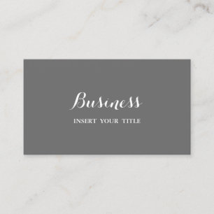 Dim Grått Minimalistisk Elegant av Trendig Callig Visitkort