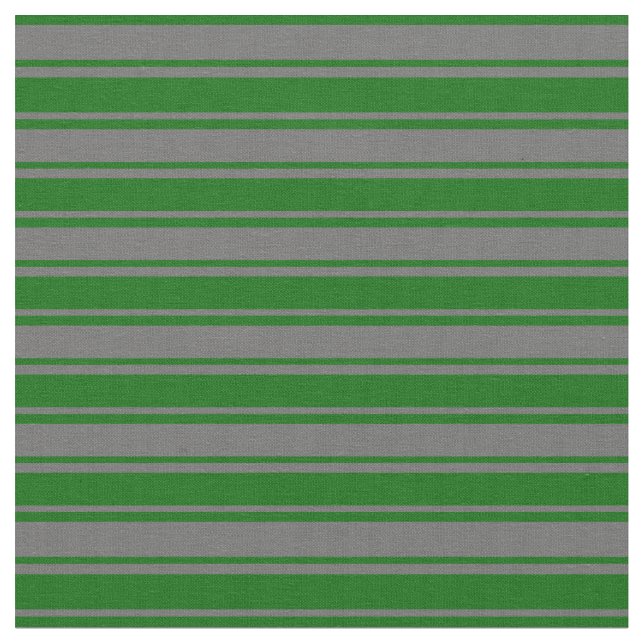 Dim Grått & Mörk grönt Färgad Linjer Tyg (Närbild)