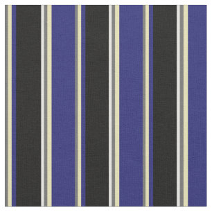 Dim Grått, Tan, Midnight Blue, Black and White Tyg