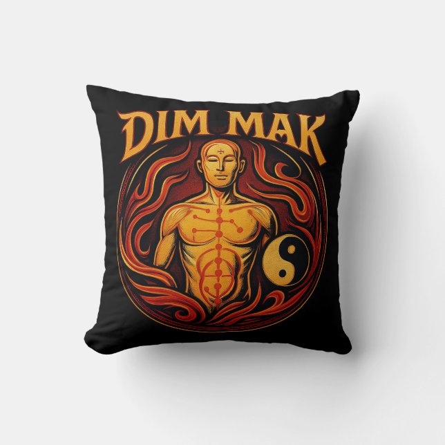 Dim Mak - Dödsberöringen Kudde (Framsida)
