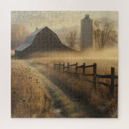 Dim rural lantlig scen pussel