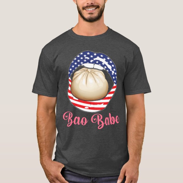 Dim Sum-bullar Kinesisk mat vintage T Shirt (Framsida)