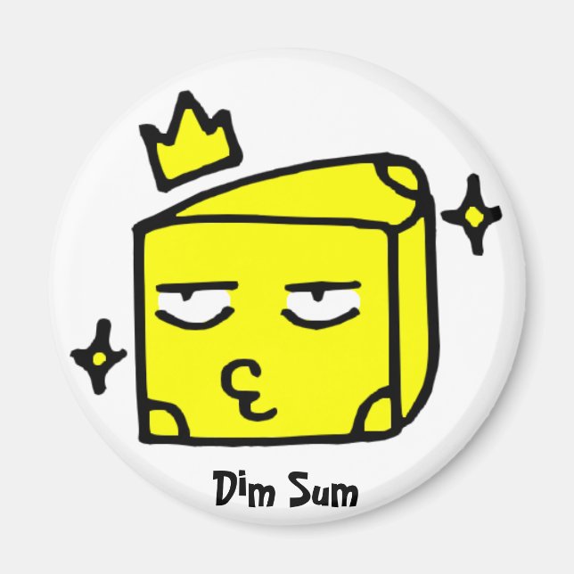 Dim Sum Cheese Magnet (Framsidan)