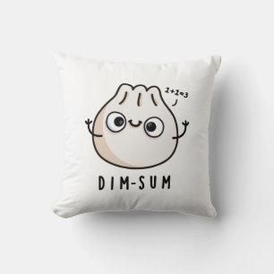 Dim-sum Funny Dimsum Math Pun Kudde