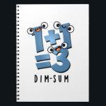 Dim Sum Funny Mathematics Food Pun Anteckningsbok<br><div class="desc">Dim Sum Funny Mathematics Food Pun har en söt matteekvation som är lite dyster. Perfektens gåva till familj och vänner som kärlek söta matlagningspass.</div>