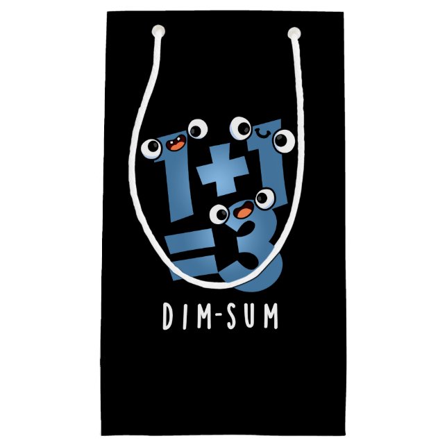 Dim Sum Funny Mathematics Food Pun Mörk BG (Framsidan)