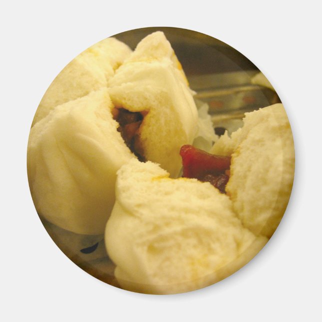 Dim Sum * Gris Buns Magnet (Framsidan)