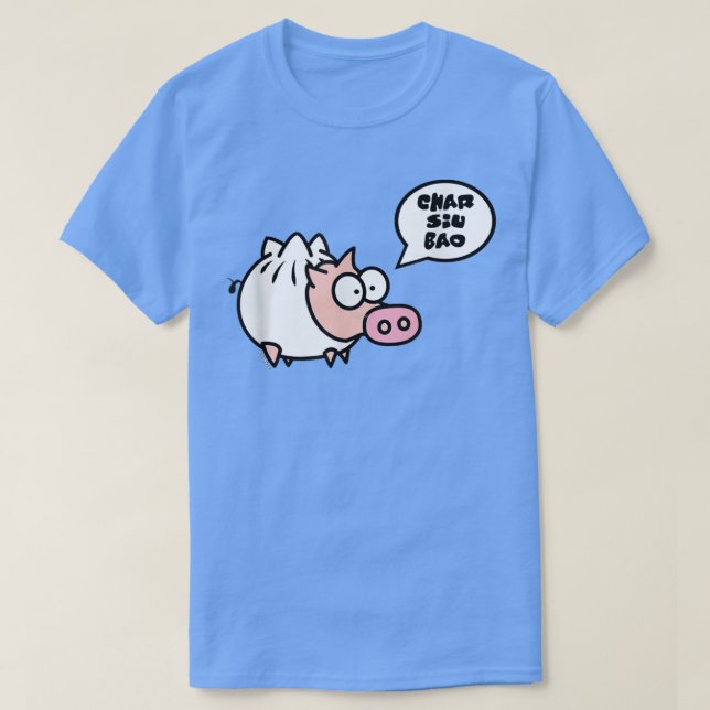 Dim Sum Pig Cute Pig  T Shirt (Design framsida)